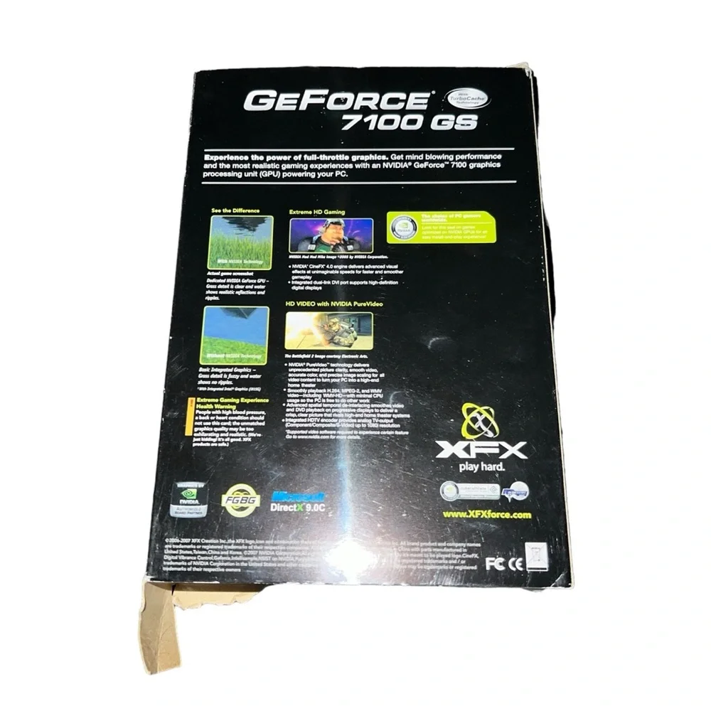XFX GeForce 7100 GS Graphics Card 512 MB Open Box